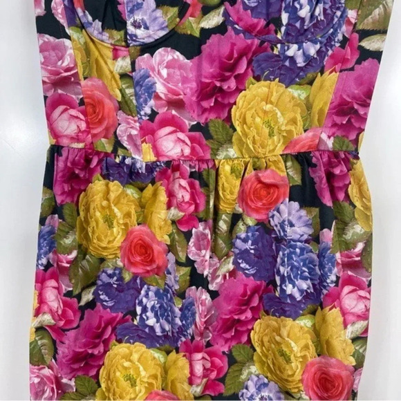 NEW Topshop Floral Print Sleeveless Corset Mini Dress Women's Size US 8 - Picture 6 of 11